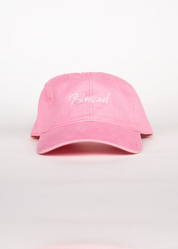 Cap Twill Garment Washed BLESSED Pink